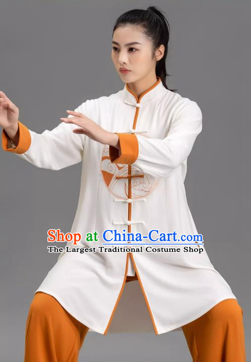 Tai Chi Clothing Fashion Design Performance Clothing Contrast Color Matching Suit Chinese Style Long Section