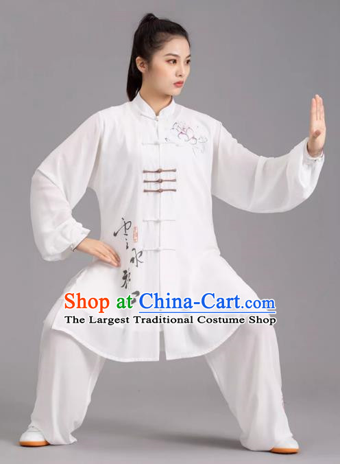 Tai Chi Clothes Competition Practice Loose Silk Hemp Elegant Martial Arts Morning Exercise Men And Women