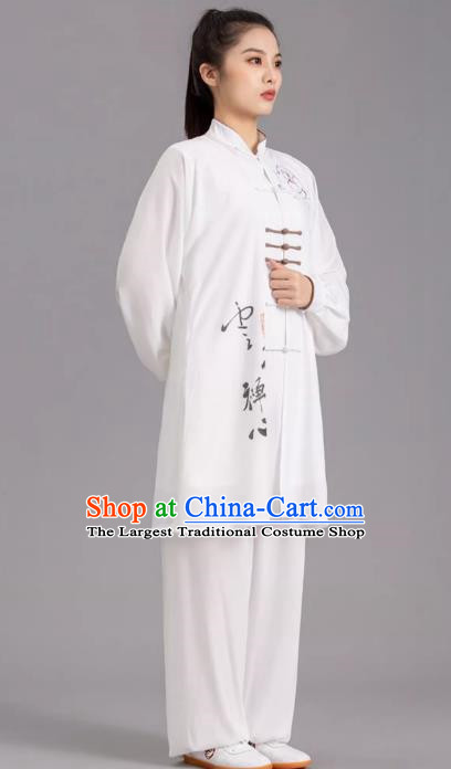 Tai Chi Clothes Competition Practice Loose Silk Hemp Elegant Martial Arts Morning Exercise Men And Women