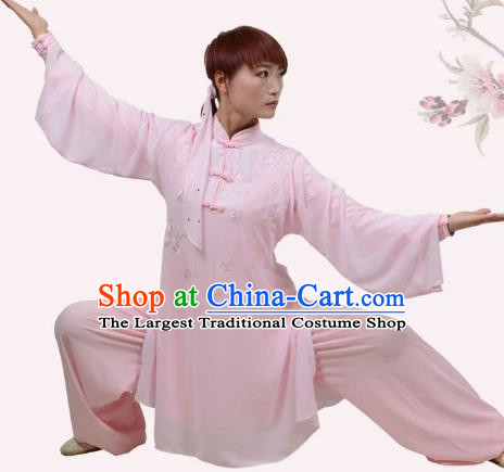 Tai Chi Clothing Women Summer Embroidery Practice Clothing Performance Competition Clothing Practice Martial Arts Martial Arts Clothing