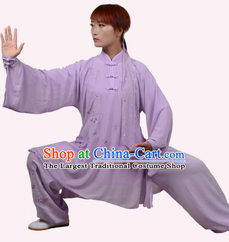 Tai Chi Clothing Women Summer Embroidery Practice Clothing Performance Competition Clothing Practice Martial Arts Martial Arts Clothing