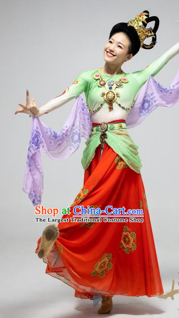 Dunhuang Flying Fairy Elegant Chinese Style Classical Performance Costumes Rebound Pipa Gorgeous Dance Costumes