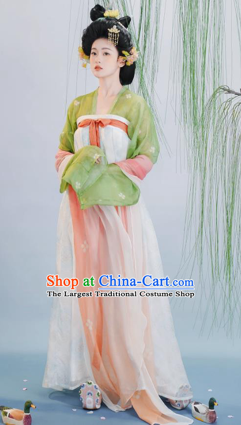 Chinese Ancient Palace Princess Dress Costume Female Hanfu Tang Dynasty Court Empress Clothing