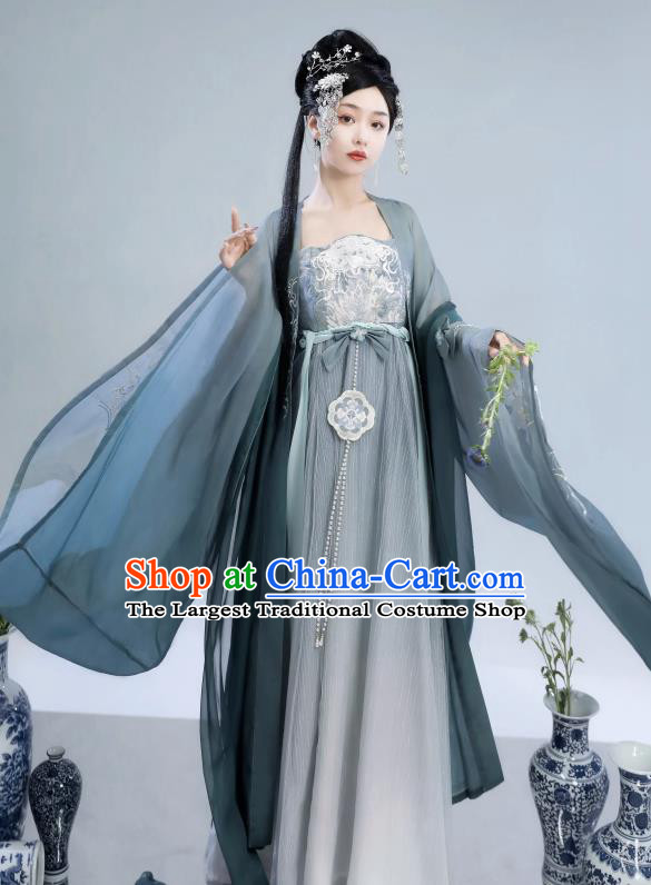 Chinese Tang Dynasty Royal Princess Costumes Traditional Woman Hanfu Dresses Ancient Goddess Clothing Complete Set