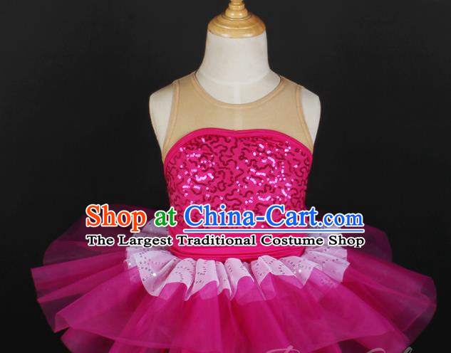 Children Gauze Skirt Sequined Stage Costume Ballet Dance Costume Performance Costume