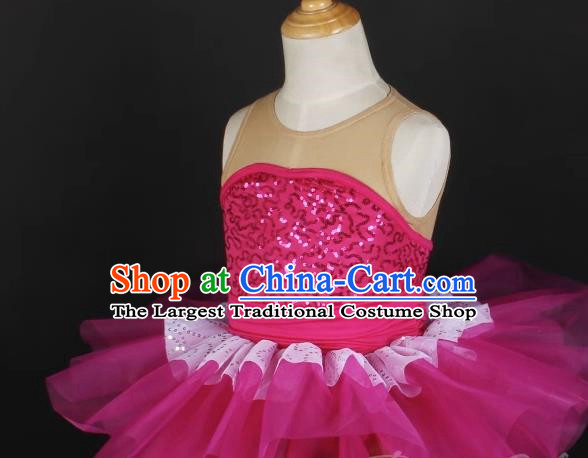 Children Gauze Skirt Sequined Stage Costume Ballet Dance Costume Performance Costume