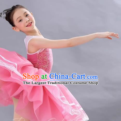 Children Sequined Gauze Skirt Dance Costume Girls Performance Costume Professional Stage Costume Ballet Skirt