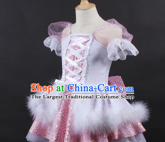 Children Spring And Autumn Ballet Dance Dress Cute Princess Dress Stage Dress Event Performance Costume