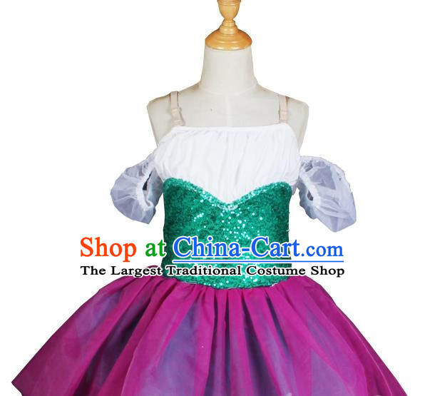 Children Princess Dress Gauze Skirt Spring And Summer Girls Fluffy Ballet Costume Stage Costume