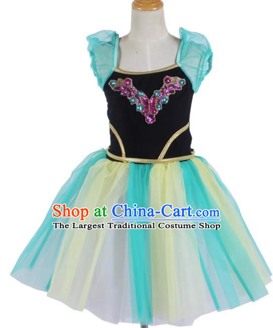 Girl Puffy Gauze Dress Stage Costume