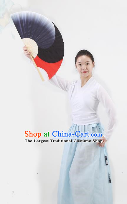 Kyushu Same Fan Dance Special Snow Dragon Song Dance Fan Folding Fan Chinese Style Dance Fan Xiao  Dance Fan