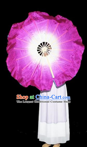 Chanting Lotus Dance Fan Round Fan Classical Dance Flower Fan In The Rain Special Art Test Twisting Northeast Big Yangko Fan