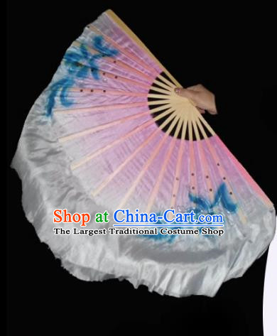 Taoli Cup Dance Meiluozi Dancing Fan Silk Double Sided Color Right Hand Fan Classical Dance Fan