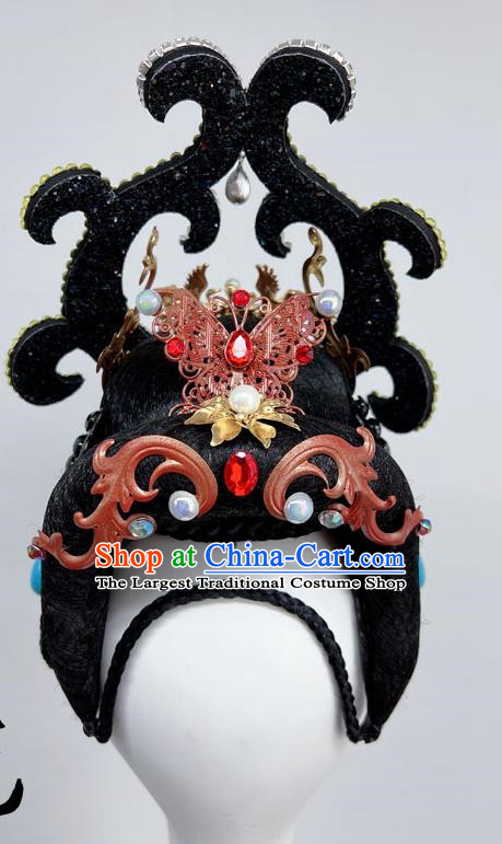 Classical Dunhuang Dance Head Plays A Performance Wig Hair Accessories Dream Back To Kucha Flying A Whole Set Of Hair Temples Ethnic Style