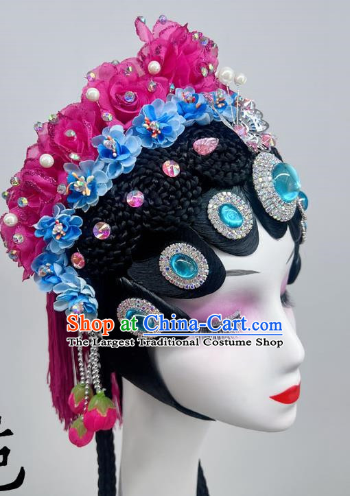 Chinese Dance National Style Opera Headdress Dance Headdress Wig Spring Boudoir Dream National Dance Art Examination Performance Headdress