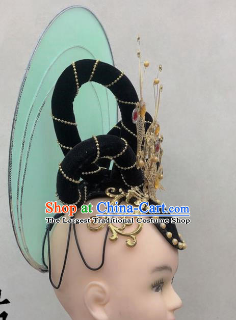 Dunhuang Dance Headdress Flying Classical Performance Lotte Silk Road Performance Headdress National Dance Art Examination Headwear