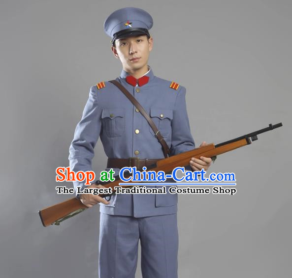 Warlords Of The Republic Of China Anti Beiyang Soldiers Film And Television Performance Cotton And Linen Suits