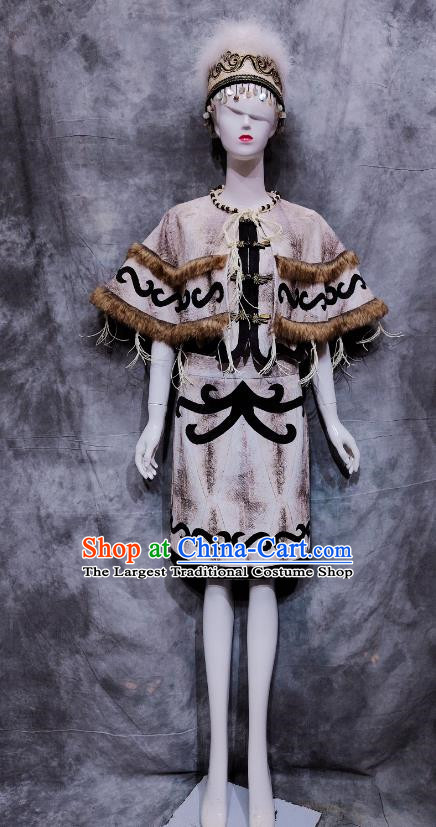 Hezhen Minority Minority Imitation Fish Leather Clothes