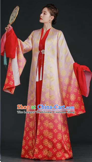 China Style Stage Catwalk Show Costumes Long Trailing Cheongsam Team Dress Art Examination Clothes