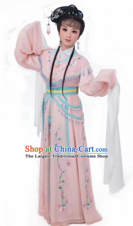 Pink Huadan Costume Yue Opera Miss Xiaodan Costume Chinese Style Ancient Costume