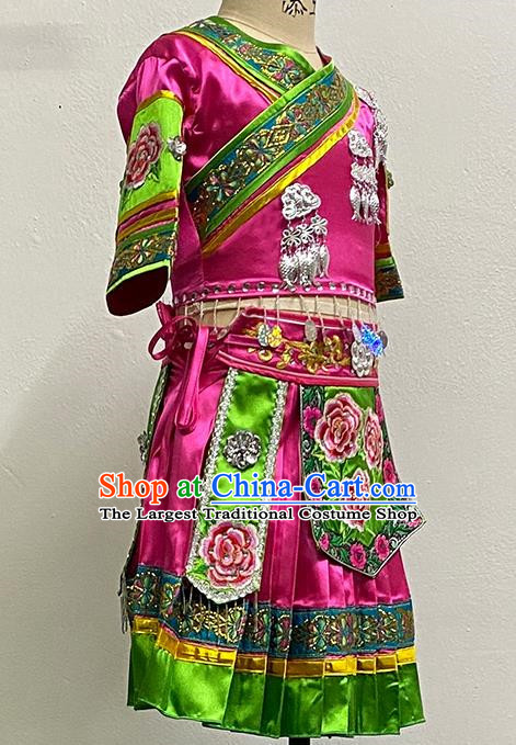 Miao Ethnic Minority Dance Costume Tujia Women Solo Dance Performance Costume