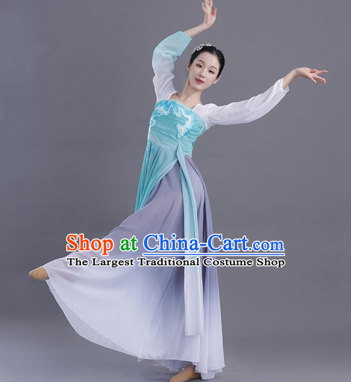 China Classical Dance Yaxu Female Group Dance Performance Clothing Elegant Self Cultivation Art Examination Performance Clothing