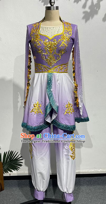 Uyghur Dance Performance Clothing for Adults Practicing Kung Fu Female Students Art Examination Grade China Xinjiang Performance Clothing