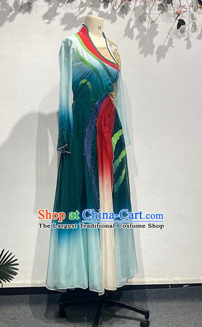 Han and Tang Dynasties Large Skirts Elegant Ancient Style Repertoire Art Examination Performance Costumes Picking Chrysanthemums Under The Eastern Fence China Classical Dance Performance Costumes