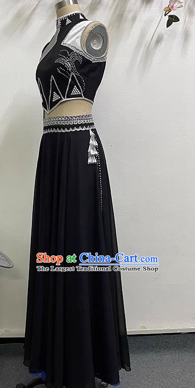 Dance Flower Waist Dai Nationality One Shoulder Style Elegant Big Skirt Art Examination Practice Ethnic Style Costumes