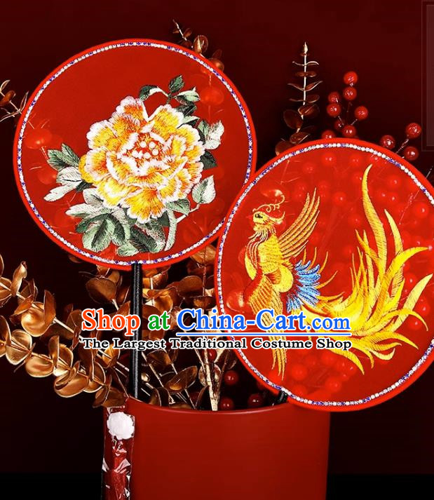 Bride Xi Fan Xiuhe Clothes Group Fan Marriage Wedding Group Fan Ancient Fan Marriage Fan Xizi Fan Chinese Style