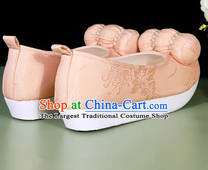 Pink Small Pillow Cloud Head Shoes Climbing Cloud Shoes Hanfu Shoes Cloud Head Girl