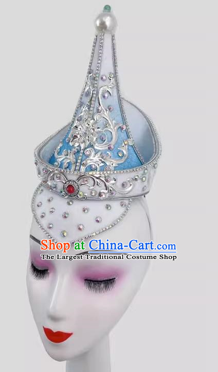 Mongolian Dance Gradient Color Hat Art Test Minority Dance Performance Performance Hat Headdress