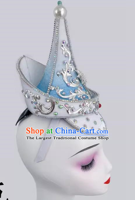 Mongolian Dance Gradient Color Hat Art Test Minority Dance Performance Performance Hat Headdress