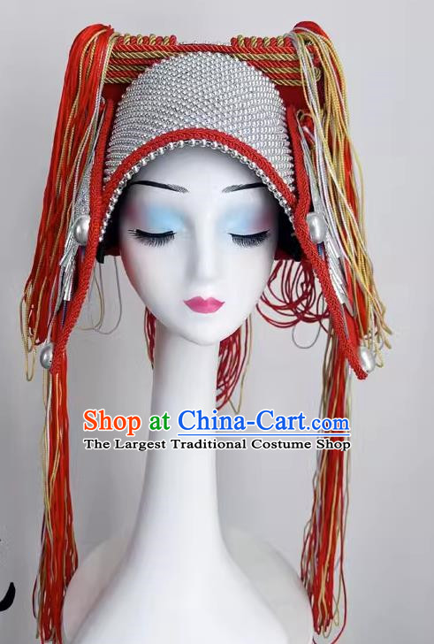 Ethnic Style Art Test Minority Dance Performance Yao And Miao Buyi Red Dance Headdress