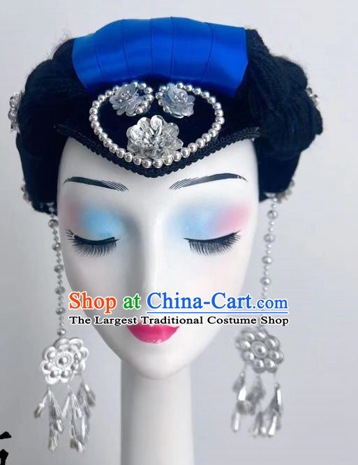 Performance Performance Headdress Yi Nationality Yao Nationality Yi Nationality Tujia Zhuang Nationality Yunshui Yiren Dance Headdress Silver Product Ethnic Style