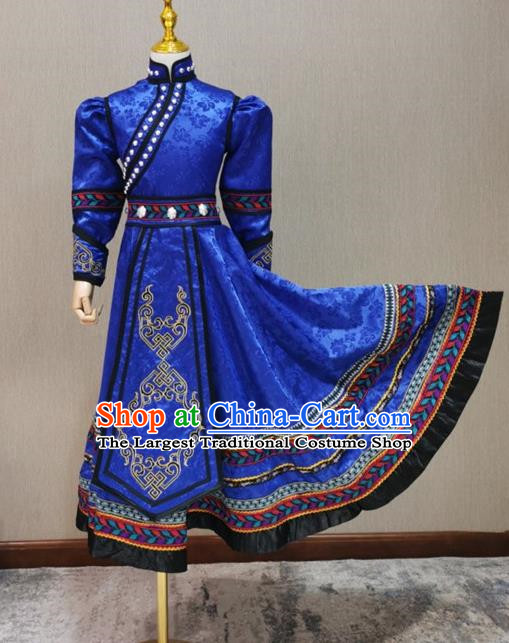 Baolan Children Mongolian Dance Performance Costume Happy Sunshine Girls Solo Mongolian Costume Dress