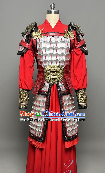 Film and Television Costume Adult Armor General Soldier Hua Mulan Same Costume Armor Costume