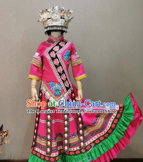 Solo Performance Costumes For Girls and Boys of Miao and Zhuang Minorities