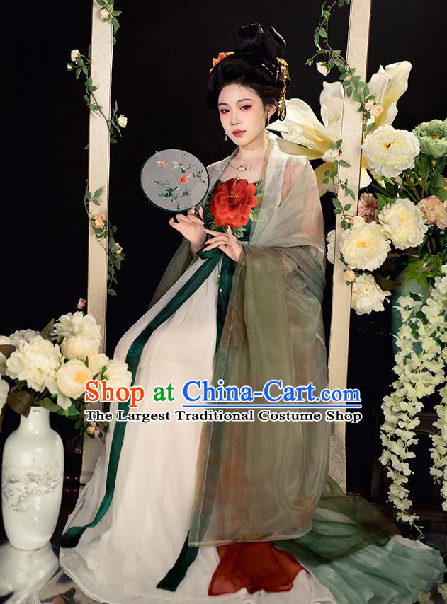 China TV Series Magnificent Concubine Dresses Tang Dynasty Court Empress Costumes Traditional Woman Hanfu Complete Set