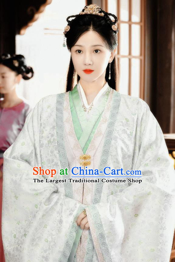 Romantic TV Series New Life Begins Hao Xia Clothing China Ancient Princess Consort Hanfu Dress Song Dynasty Court Costumes