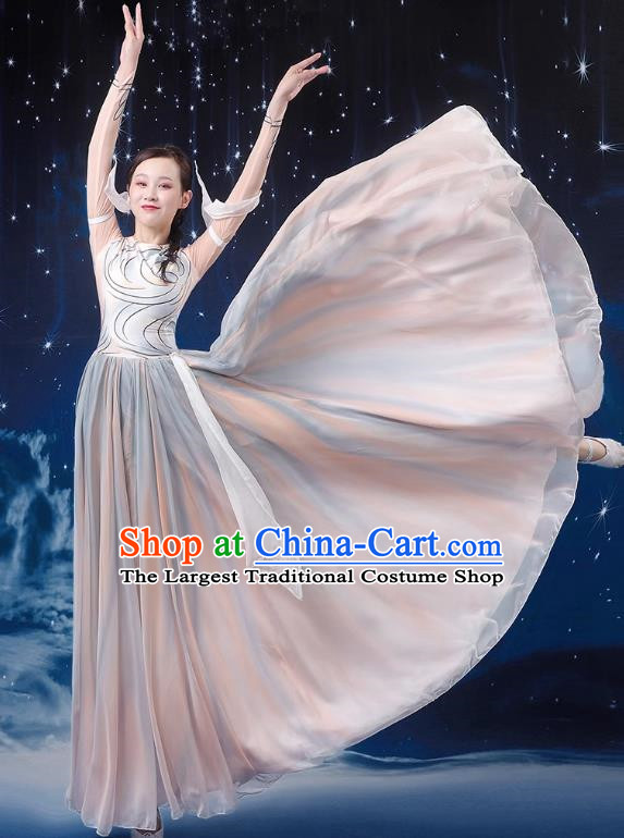 Classical Dance Performance Costume Female Chinese Style Art Examination Chorus Dance Costume Modern Opening Dance Big Swing Skirt