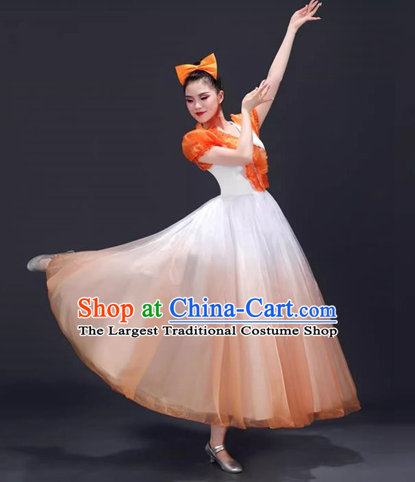 Opening Dance Large Swing Skirt Dance Costume Performance Clothing Chorus Clothing Female Dancer Performance Clothing Modern Stage Dress