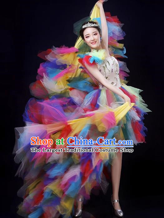 Opening Dance Large Swing Skirt Modern Dance Performance Costume Female Atmospheric Stage Chorus Singing Dance Performance