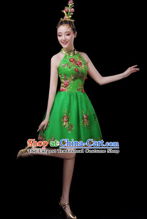 Classical Dance Costumes Opening Dance Skirt Modern Dance Costumes Women Square Dance Dress Folk Music Performance Costumes