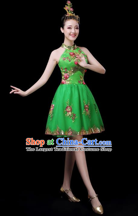 Classical Dance Costumes Opening Dance Skirt Modern Dance Costumes Women Square Dance Dress Folk Music Performance Costumes