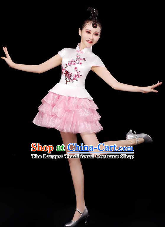 Modern Dance Costume Female Opening Dance Suit Tutu Skirt Adult Stage Dancer Skirt Square Dance Costume
