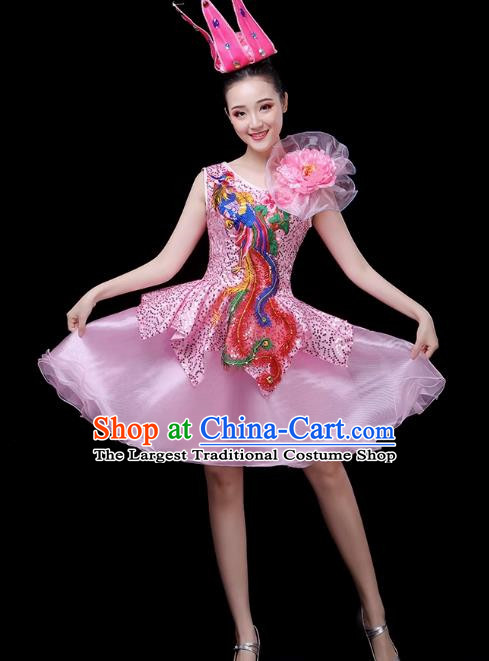 Modern Dance Costume Performance Costume Dress Chorus Fashion Fluffy Skirt Female