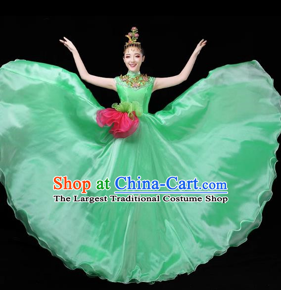 Opening Dance Big Swing Skirt Performance Costume Female Chorus Modern Large Stage Long Skirt Dance Costume