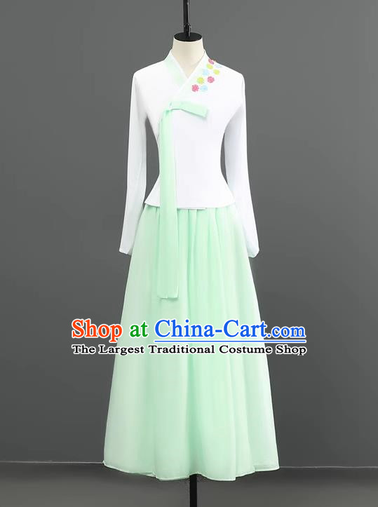 Korean Dance Costume Performance Clothing Hanbok Women Suit Performance Art Test Stage