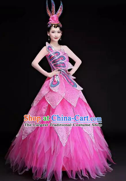 Song Accompaniment Dance Opening Dance Big Swing Skirt Performance Costume Atmospheric Large Scale Stage Dance Stage Performance Women Suit